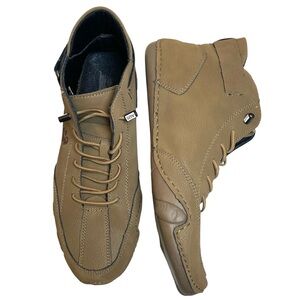 NWOT LDECK Mens Sneakers Casual Hiking High Top Leather Brown SZ 42 US 9-10